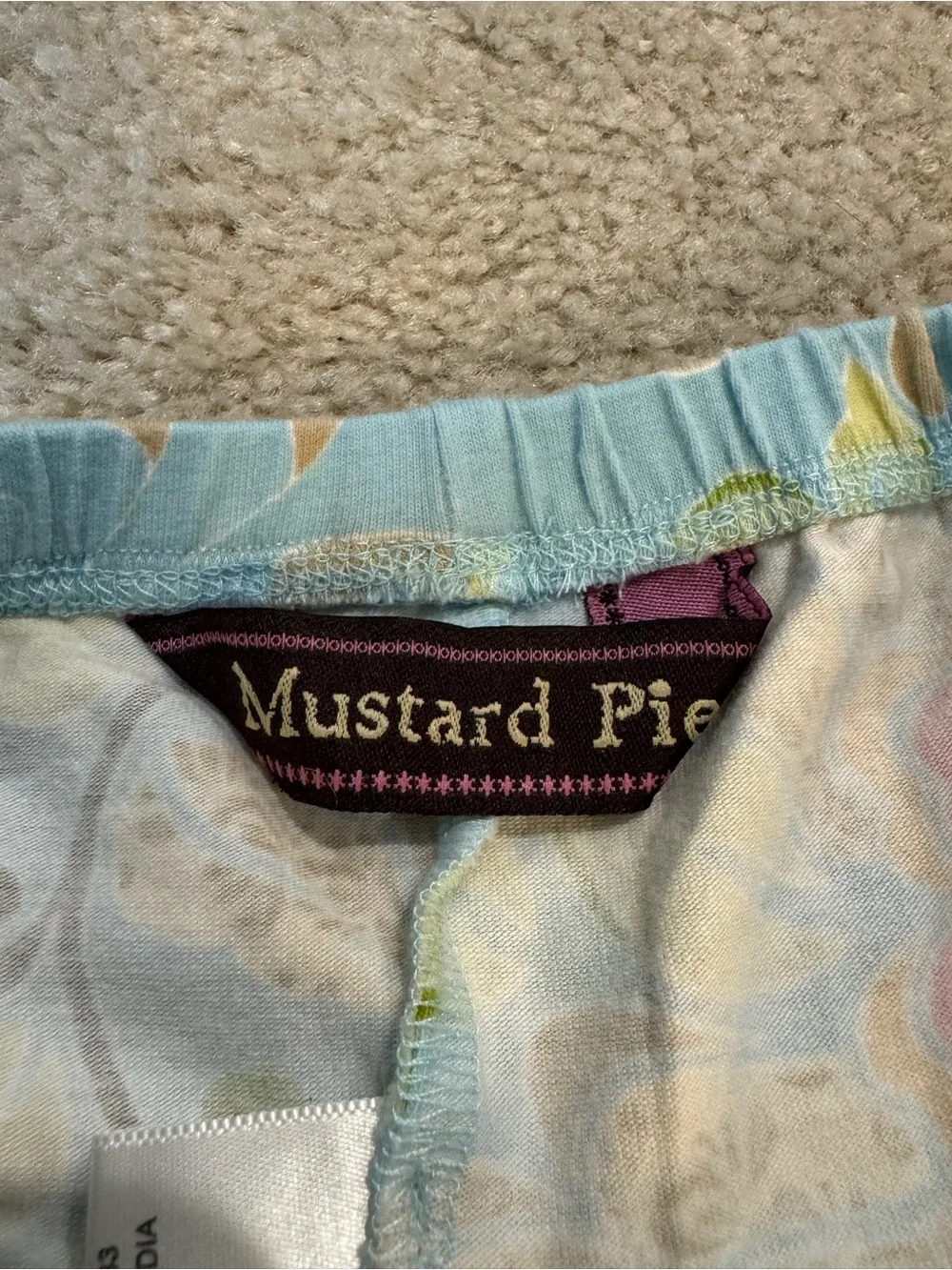 Vintage Mustard Pie 70s Style Girls’ Floral Ruffle Leggings Pants